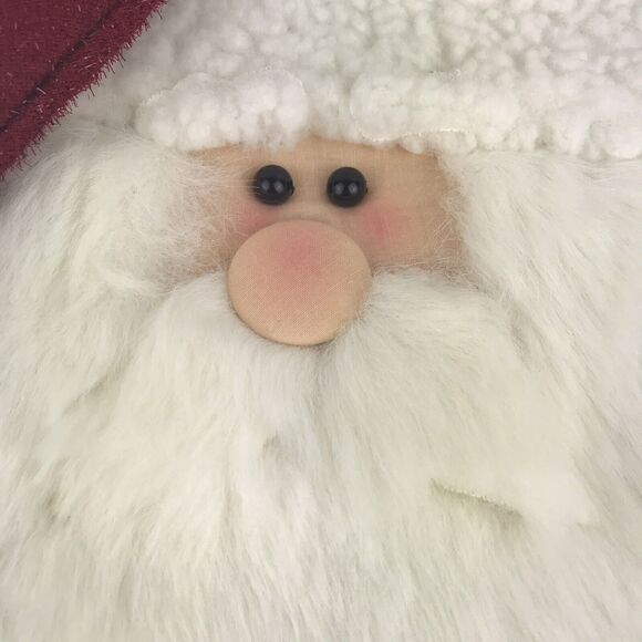 Prima Creations Christmas Stocking 3D Santa Face Hat Red Sparkle Vintage - Picture 3 of 7